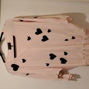 Pink Heart Top